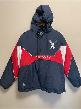 10.DEEP Victory Quilted Ski Jacket Red Blue White Men’s XL Fits Closer to Large